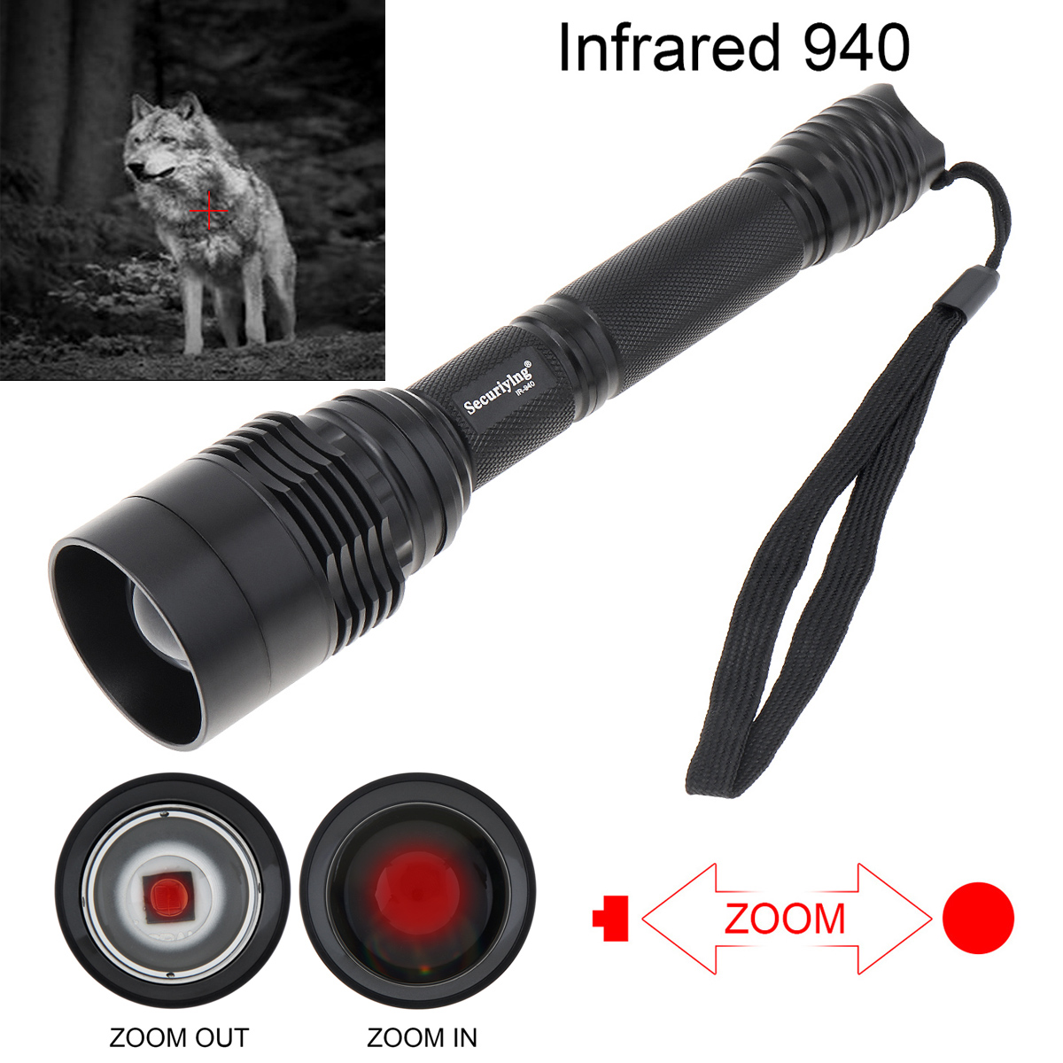 Hunting Thermal Imaging Scope - 10W IR 940nm T50 Infraroodzaklamp C11