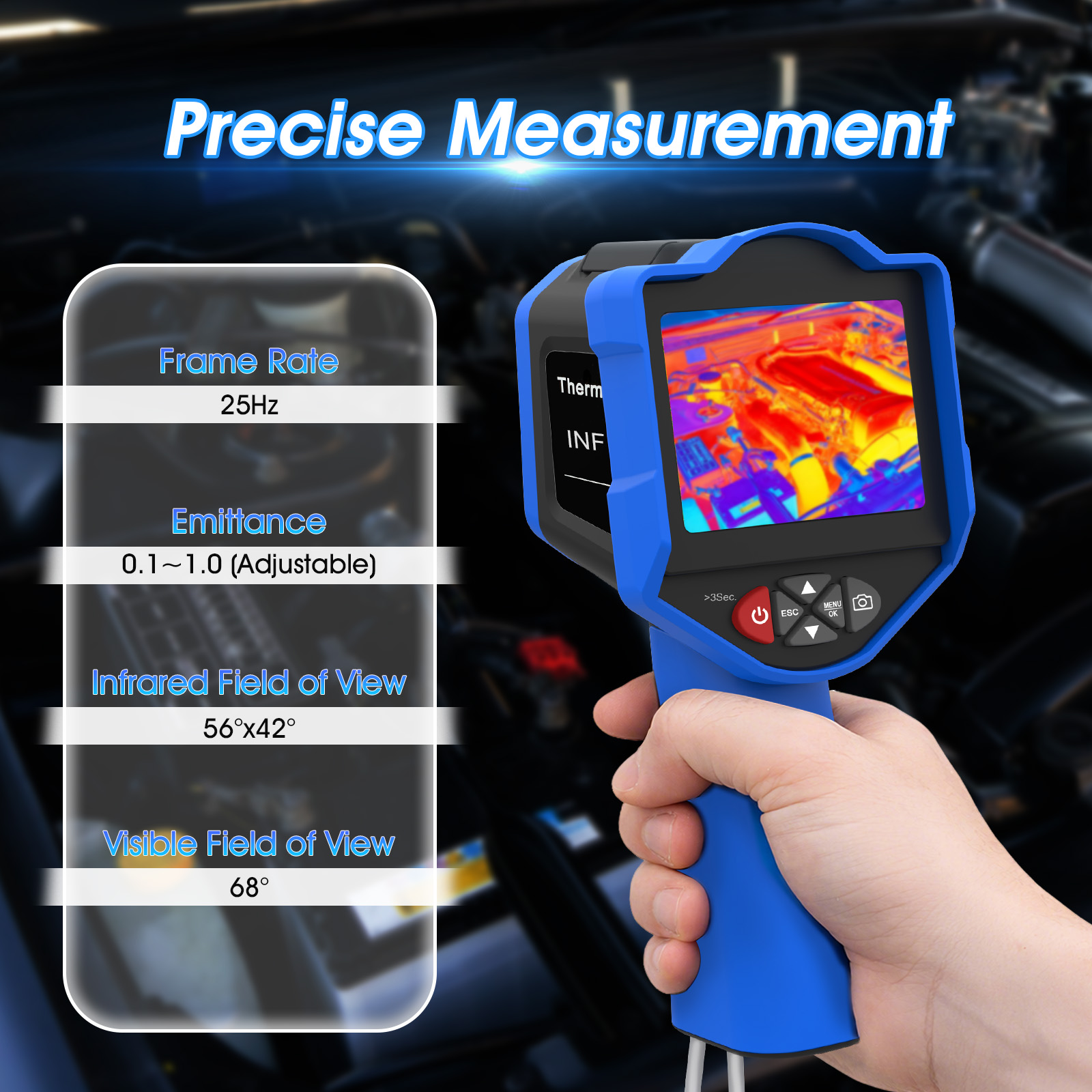 HoldPeak warmtebeeldcamera, 25 - Thermal Imaging Camera 256X192 recensie en prijs