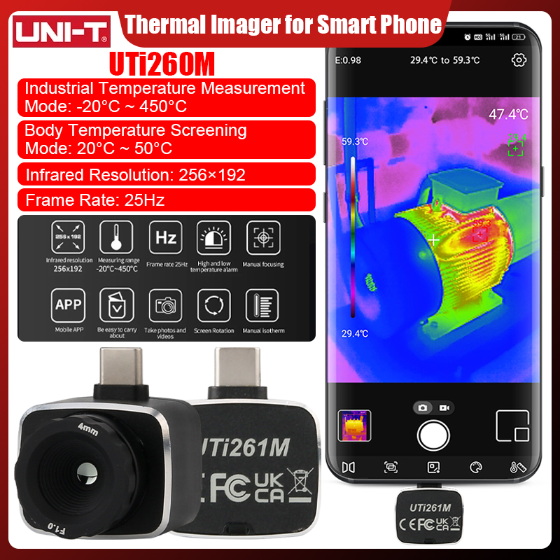 UNI-T UTi261M thermische camer - Thermal Imaging Camera 256X192 recensie en prijs